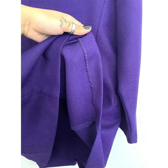 2 PC VTG Tower Hill Women's Purple Blazer Skirt Set Outfit MEDIUM Retro 1990s - Picture 10 of 14